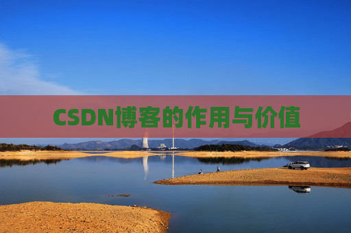 CSDN博客的作用与价值